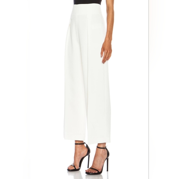 3.1 Phillip Lim Pants - 3.1 Phillip Lim Wide Leg Pants High Waisted Ivory Silk Lined Size 2